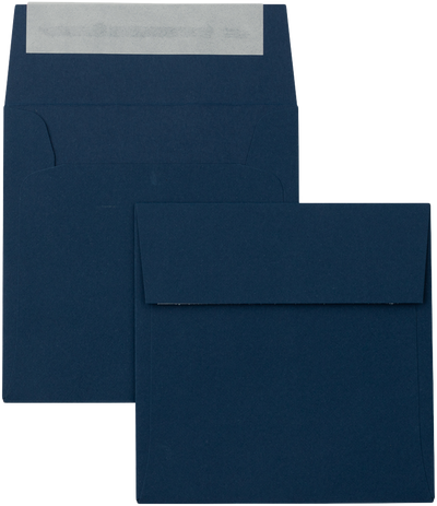 Navy Blue 32lb 3 1/4 x 3 1/4 Square Envelopes with Peel & Seal