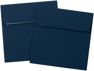 Navy Blue 32lb 3 1/4 x 3 1/4 Square Envelopes with Peel & Seal