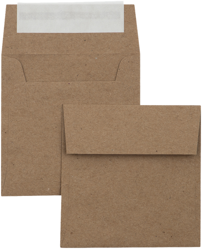 Grocery Bag 28lb 3 1/4 x 3 1/4 Square Envelopes with Peel & Seal