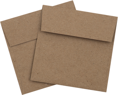 Grocery Bag 28lb 3 1/4 x 3 1/4 Square Envelopes with Peel & Seal