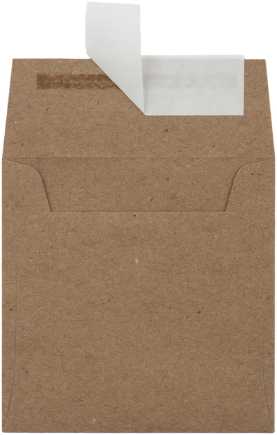 Grocery Bag 28lb 3 1/4 x 3 1/4 Square Envelopes with Peel & Seal
