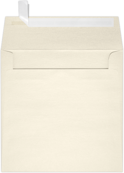 Champagne Ivory Metallic 32lb 3 1/4 x 3 1/4 Square Envelopes with Peel & Seal