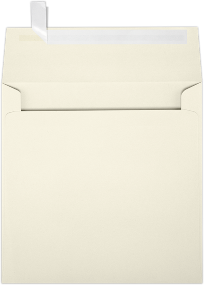 Natural 28lb Cougar 4 x 4 Square Premium Envelopes with Peel & Seal