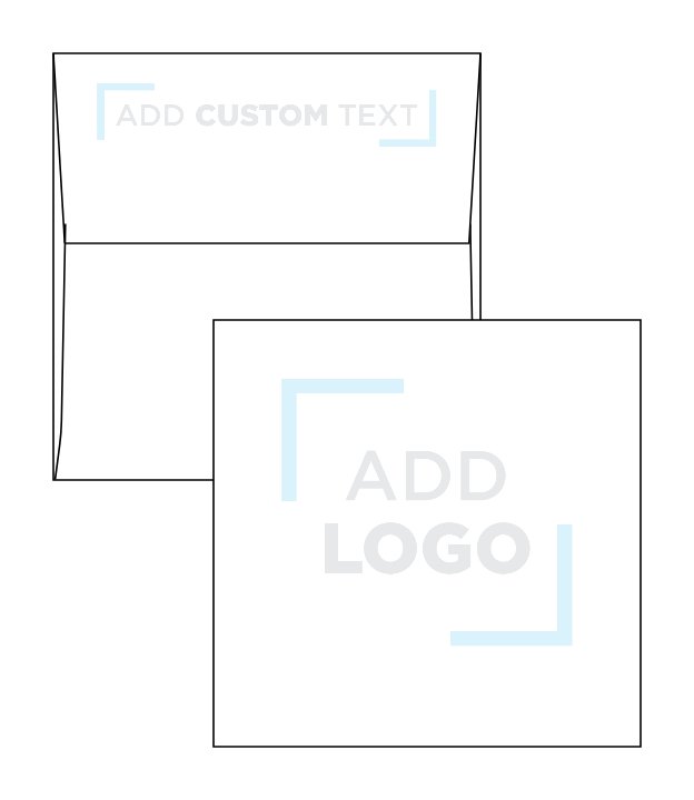 Blush Pink 32lb 4 x 4 Square Envelopes with Peel & Seal
