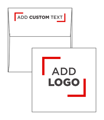 White 28lb 4 x 4 Square Envelopes with Peel & Seal