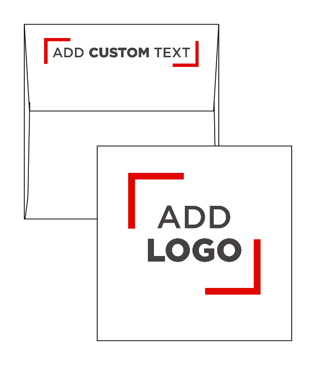 White 28lb 4 x 4 Square Envelopes with Peel & Seal