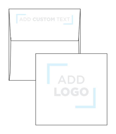 Black Linen 32lb 4 x 4 Square Envelopes with Peel & Seal