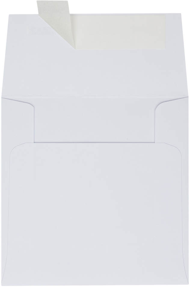 White 28lb 4 x 4 Square Envelopes with Peel & Seal
