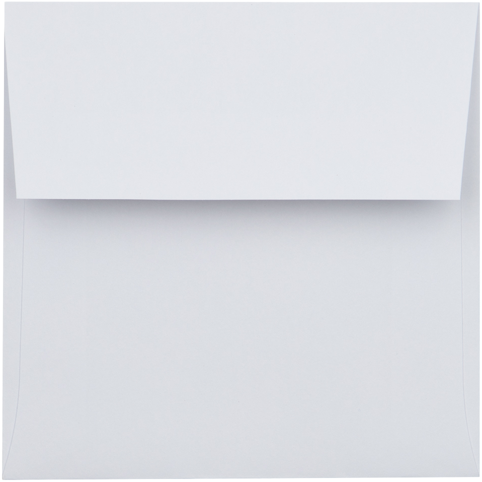White 28lb 4 x 4 Square Envelopes with Peel & Seal