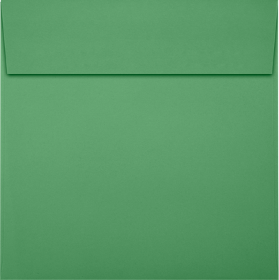 Holiday Green 32lb 5 x 5 Square Envelopes with Peel & Seal