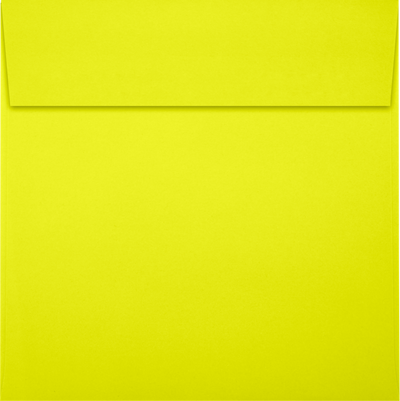 Citrus Yellow 32lb 5 x 5 Square Envelopes with Peel & Seal