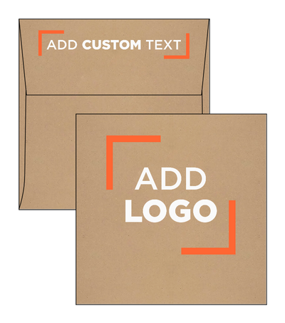 Grocery Bag 28lb 5 x 5 Square Envelopes with Peel & Seal