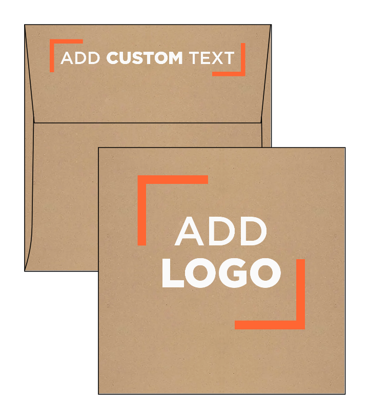 Grocery Bag 28lb 5 x 5 Square Envelopes with Peel & Seal