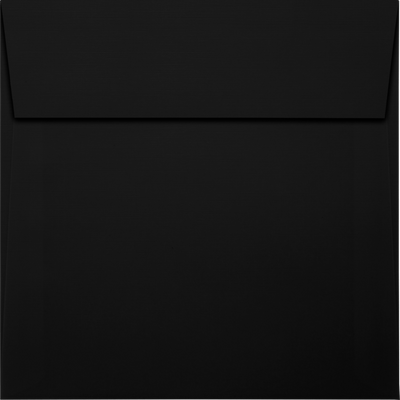 Black Linen 32lb 5 x 5 Square Envelopes with Peel & Seal