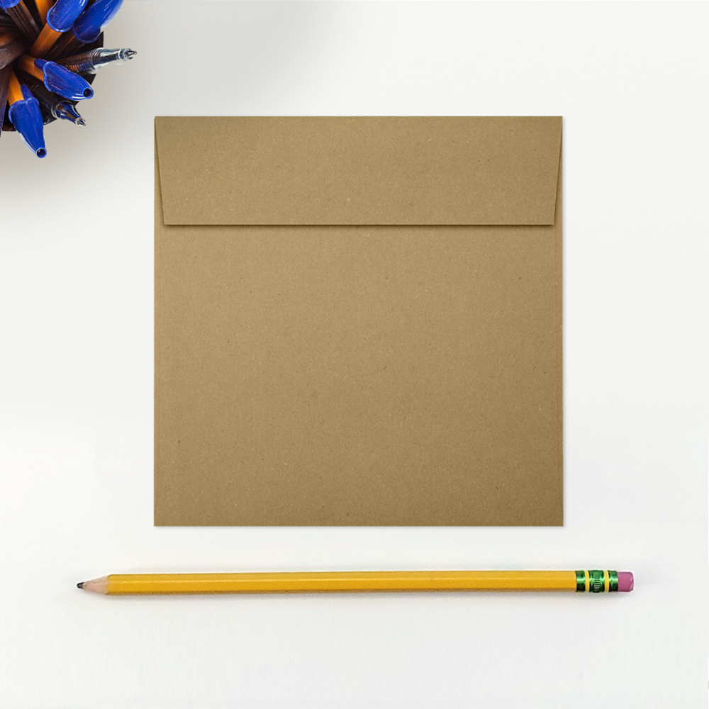 Grocery Bag 28lb 5 x 5 Square Envelopes with Peel & Seal