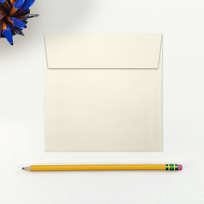 Natural Linen 32lb 5 x 5 Square Envelopes with Peel & Seal