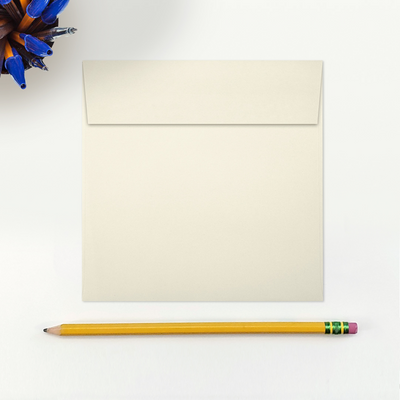 Natural 28lb Cougar 5 1/4 x 5 1/4 Square Premium Envelopes with Peel & Seal