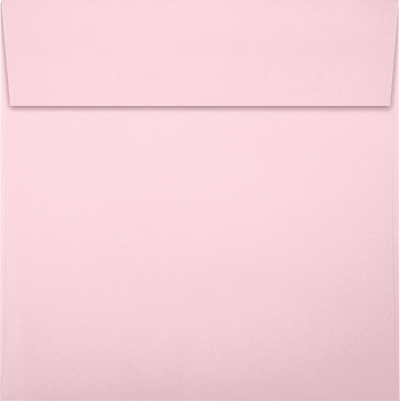 Baby Candy Pink 32lb 5 1/4 x 5 1/4 Square Envelopes with Peel & Seal