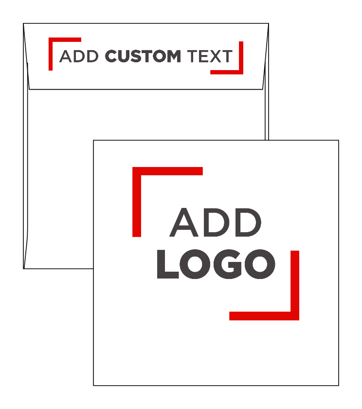 White 28lb 5 1/4 x 5 1/4 Square Envelopes with Peel & Seal