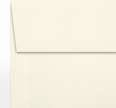 Natural Linen 32lb 5 1/4 x 5 1/4 Square Envelopes with Peel & Seal