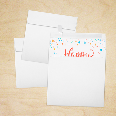 Premium White 32lb 5 1/2 x 5 1/2 Square Envelopes