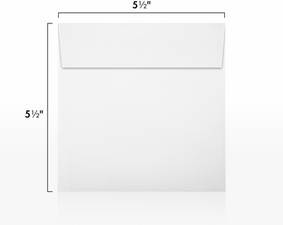 Premium White 32lb 5 1/2 x 5 1/2 Square Envelopes