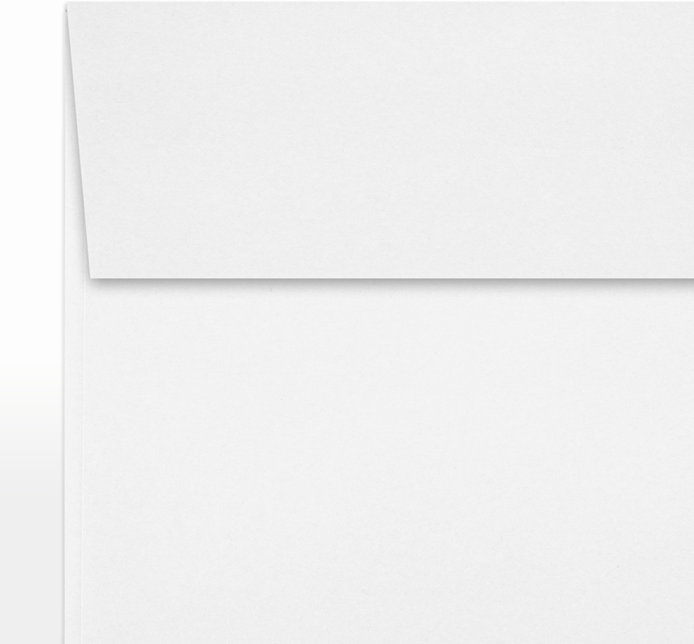White Recycled 32lb 5 1/2 x 5 1/2 Square Envelopes with Peel & Seal