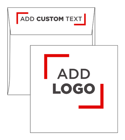 White Recycled 32lb 5 3/4 x 5 3/4 Square Envelopes with Peel & Seal