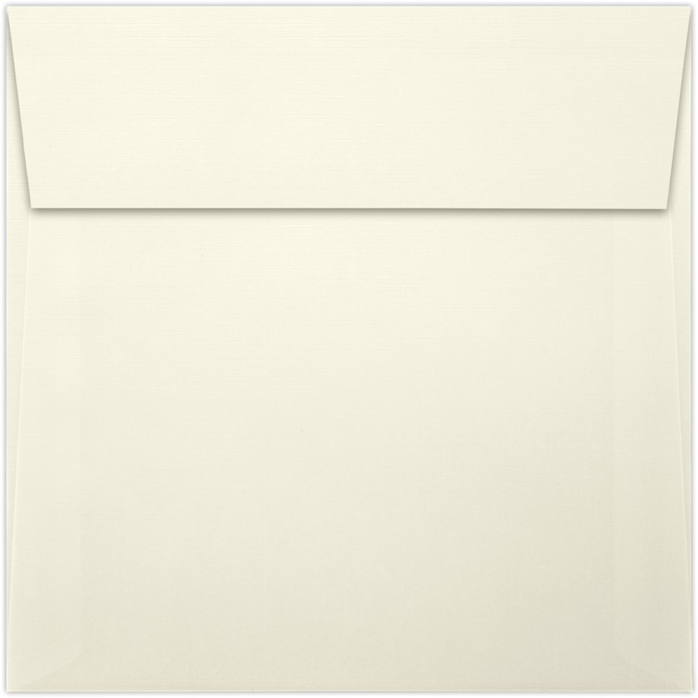 Natural Linen 32lb 5 3/4 x 5 3/4 Square Envelopes with Peel & Seal