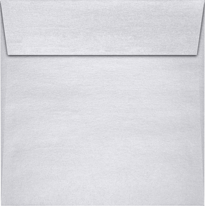 Silver Metallic 32lb 6 x 6 Square Envelopes with Peel & Seal