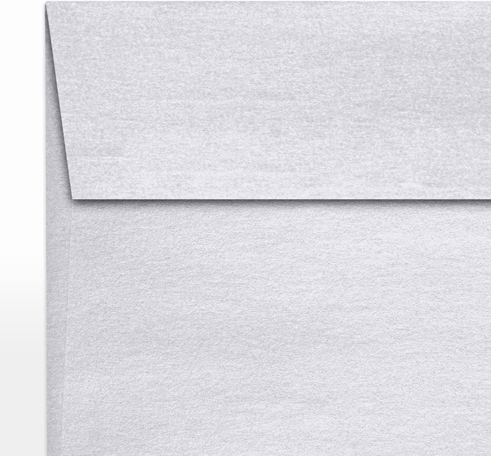 Silver Metallic 32lb 6 x 6 Square Envelopes with Peel & Seal