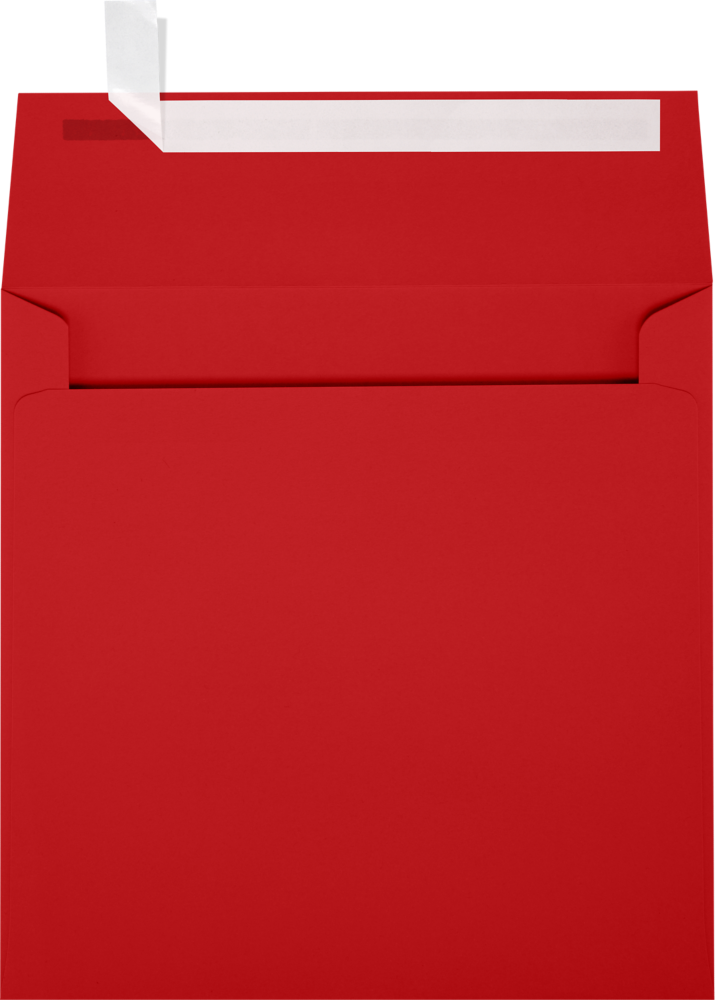 Red 32lb 6 x 6 Square Envelopes with Peel & Seal