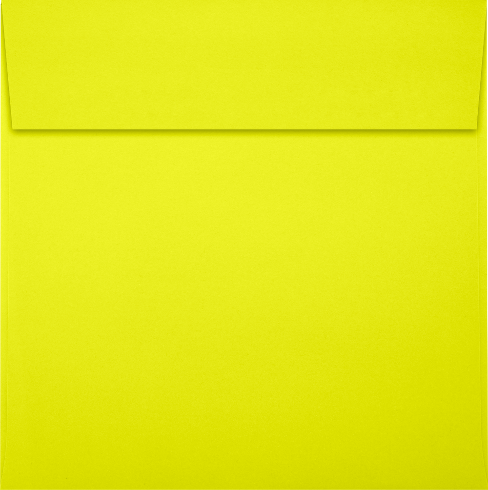 Red Gold Pool 6x6 Square Envelope Peel & Seal - Citrus Yellow | 8525-20 - Envelopes