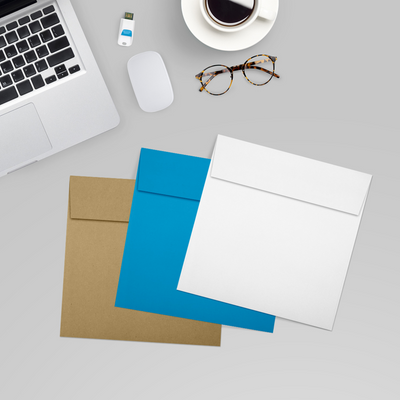 Premium White 32lb 6 x 6 Square Envelopes