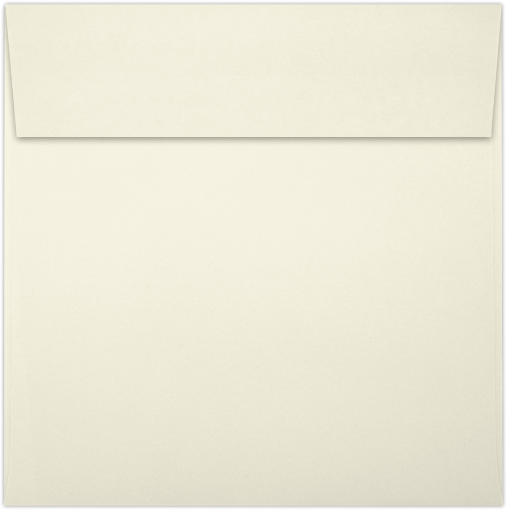 Natural 28lb Cougar 6 1/4 x 6 1/4 Square Premium Envelopes with Peel & Seal