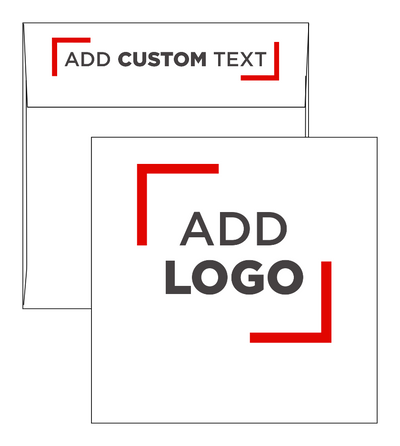 White 28lb 6 1/4 x 6 1/4 Square Envelopes with Peel & Seal