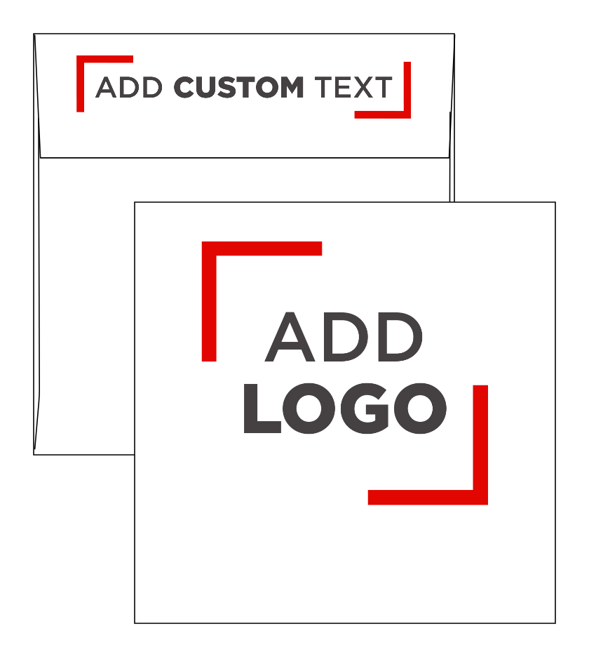 White 28lb 6 1/4 x 6 1/4 Square Envelopes with Peel & Seal