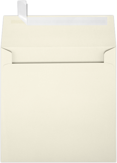 Natural 28lb Cougar 6 1/2 x 6 1/2 Square Premium Envelopes with Peel & Seal