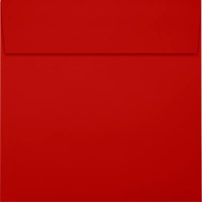 Red 24lb 6 1/2 x 6 1/2 Square Envelopes with Peel & Seal