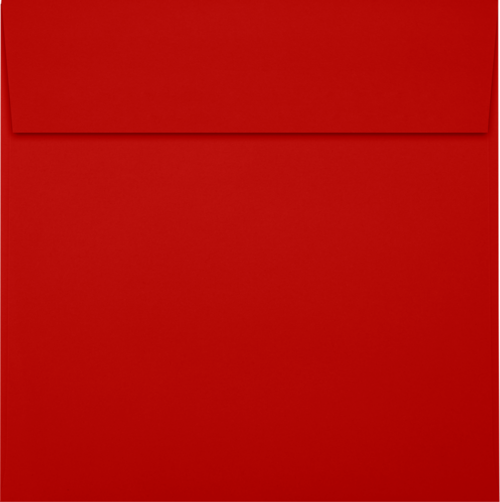 Red 24lb 6 1/2 x 6 1/2 Square Envelopes with Peel & Seal