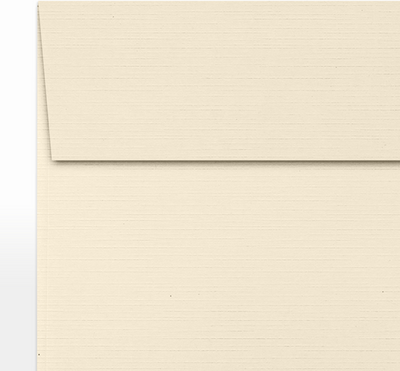 Natural Linen 32lb 6 1/2 x 6 1/2 Square Envelopes with Peel & Seal