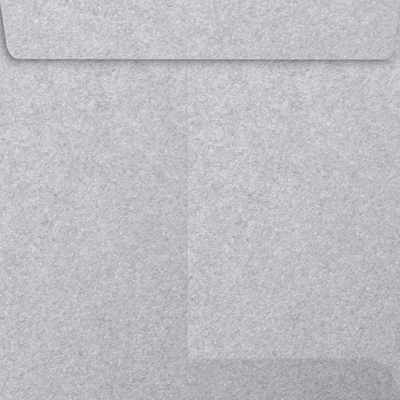 Silver Metallic 32lb 7 1/2 x 7 1/2 Square Envelopes with Peel & Seal
