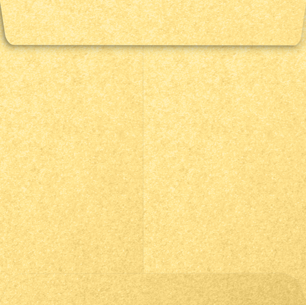 Gold Metallic 32lb 7 1/2 x 7 1/2 Square Envelopes with Peel & Seal