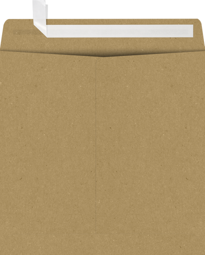 Grocery Bag 28lb 7 1/2 x 7 1/2 Square Envelopes with Peel & Seal