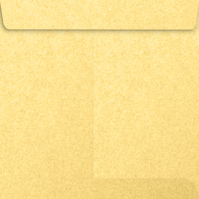 Gold Metallic 32lb 9 x 9 Square Envelopes with Peel & Seal
