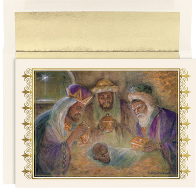 Peace Hope Joy Christmas Cards - 16 Pack