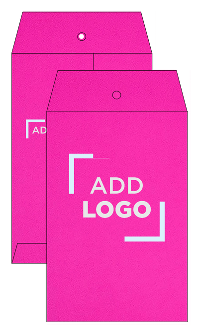 Fuchsia Pink Magenta 24lb 6 x 9 Open End Envelopes with Clasp