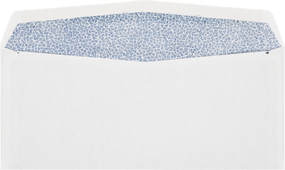 White with Security Tint 24lb #10 Window Laser Safe Envelopes (4 1/8 x 9 1/2)