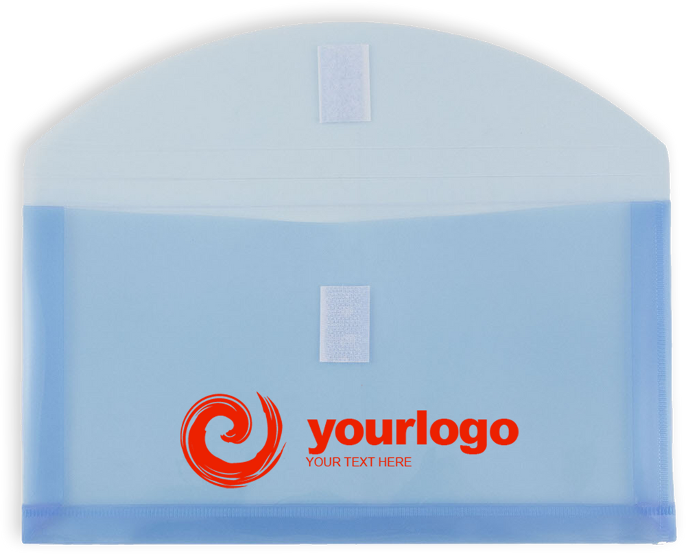Blue Hook & Loop Closure Plastic Envelope - Buy Now! - Envelopes