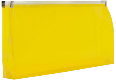 Yellow #10 Business Plastic Envelopes (4 1/8 x 9 1/2) with Zip Closure